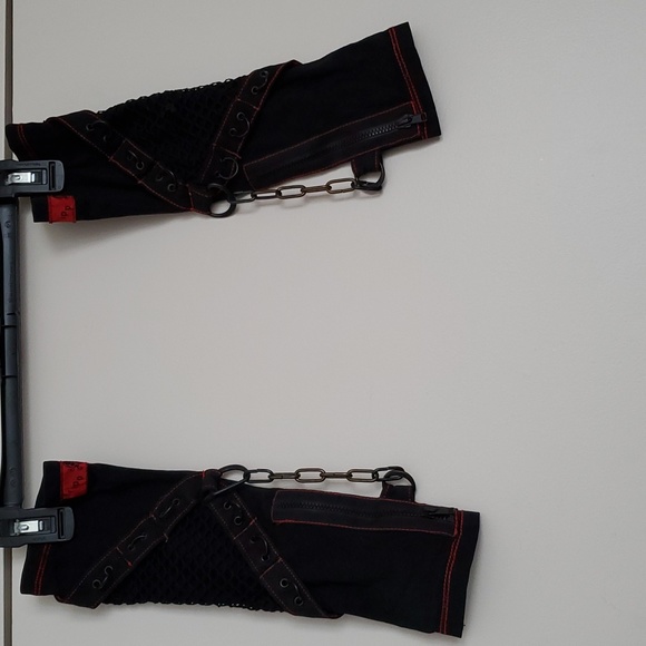 Tripp nyc Accessories - *As-Is* Tripp Red and Black Arm warmers